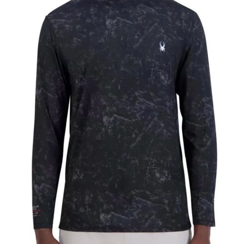 Spyder swim rashguard shirt men's S new with‎ tags black grey